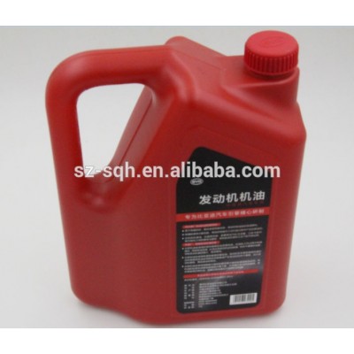 Red Color plastic blow molding 3.3L Plastic lubricating oil bottle lube bottle Plastic HDPE jerrycan